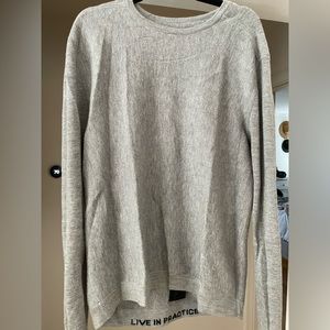 Lululemon crewneck sweater size L, grey